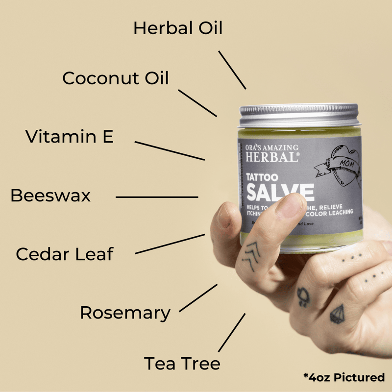 Ora's Amazing Herbal Tattoo Salve, Natural Tattoo Aftercare Health & Beauty