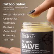 Ora's Amazing Herbal Tattoo Salve, Natural Tattoo Aftercare Health & Beauty