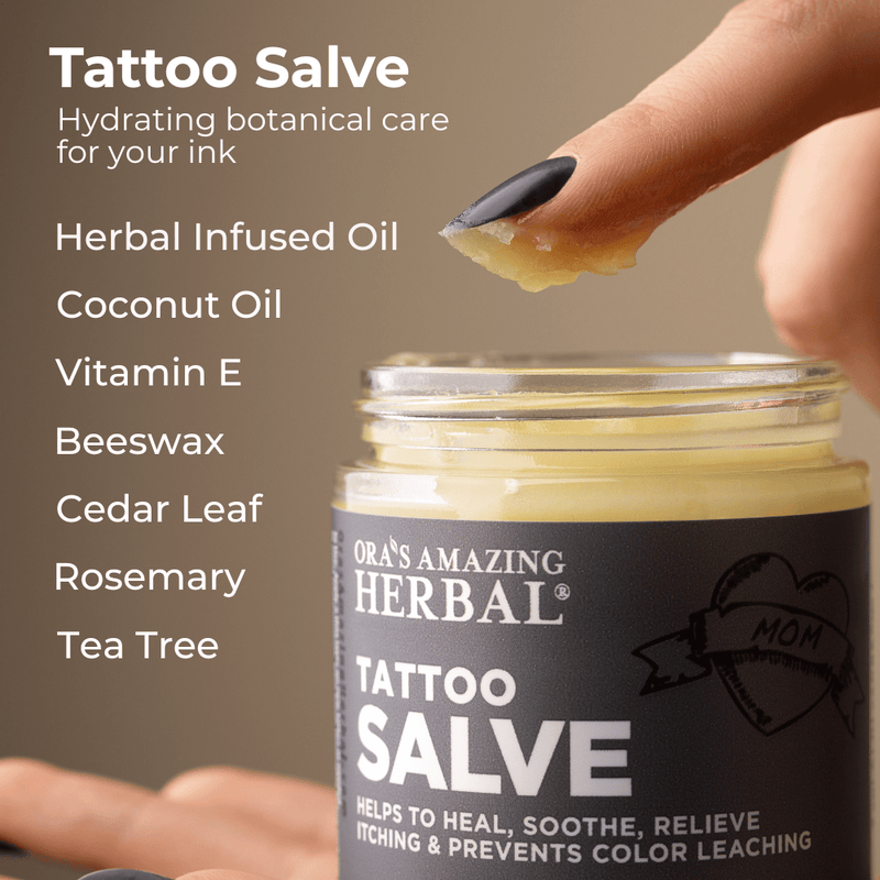 Ora's Amazing Herbal Tattoo Salve, Natural Tattoo Aftercare Health & Beauty