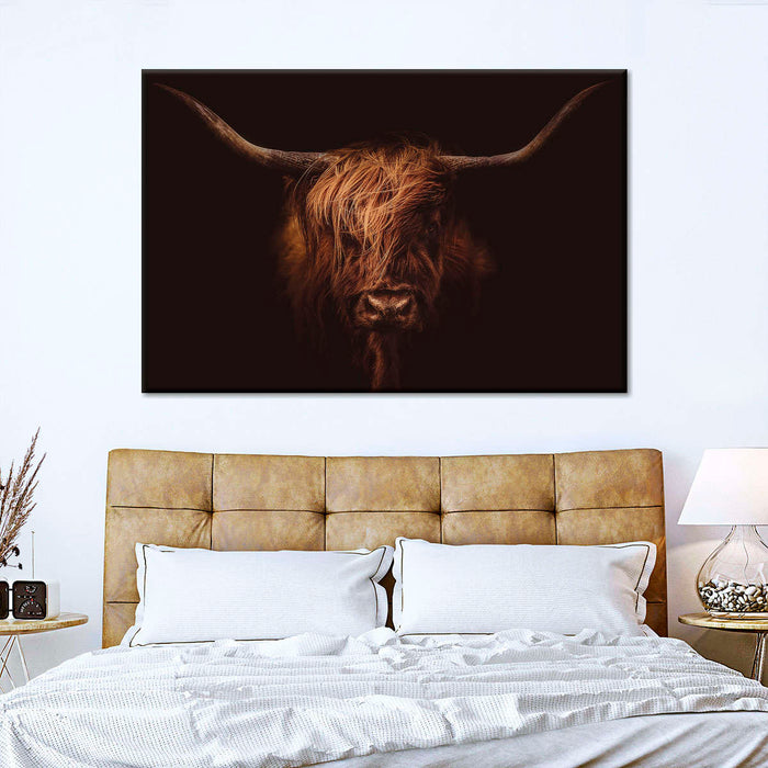 Handsome Highland Cow Wall Art