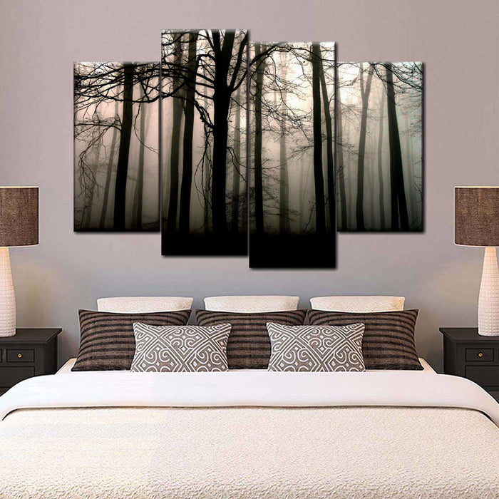 Dead Tree Silhouettes Wall Art