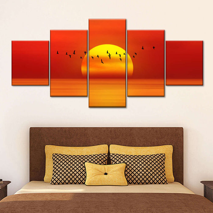 Calm Beach Sunrise Wall Art