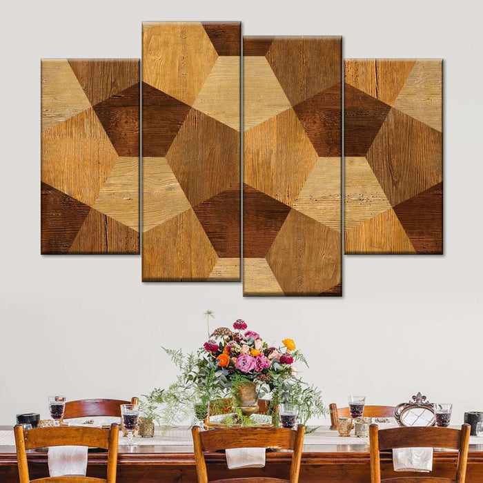 Abstract Wood Decor Wall Art