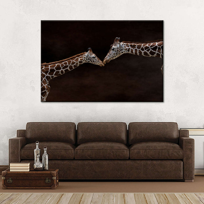 Giraffe Affection Wall Art