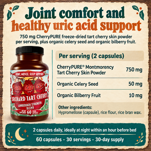 Hippie Farms Premium Tart Cherry Blend - Inflammation, Uric Acid, Sleep, Muscle Recovery Vitamins & Supplements Antique White Capsules - 60 count,Capsules - 90 count,Gummies - 60 Count