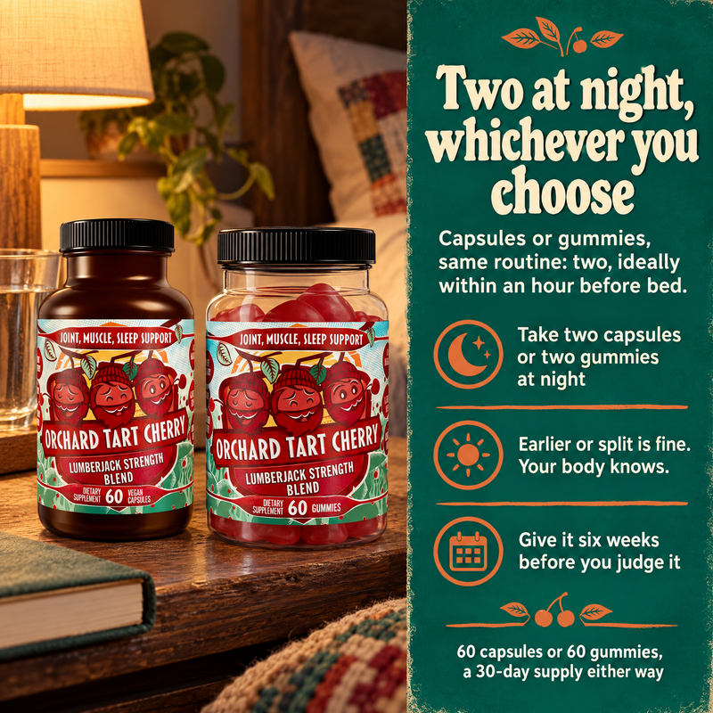 Hippie Farms Premium Tart Cherry Blend - Inflammation, Uric Acid, Sleep, Muscle Recovery Vitamins & Supplements Dark Slate Gray Capsules - 60 count,Capsules - 90 count,Gummies - 60 Count