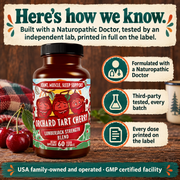 Hippie Farms Premium Tart Cherry Blend - Inflammation, Uric Acid, Sleep, Muscle Recovery Vitamins & Supplements Dark Slate Gray Capsules - 60 count,Capsules - 90 count,Gummies - 60 Count