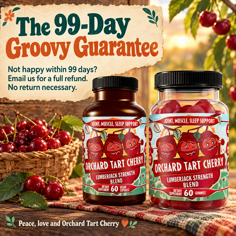 Hippie Farms Premium Tart Cherry Blend - Inflammation, Uric Acid, Sleep, Muscle Recovery Vitamins & Supplements Bisque Capsules - 60 count,Capsules - 90 count,Gummies - 60 Count