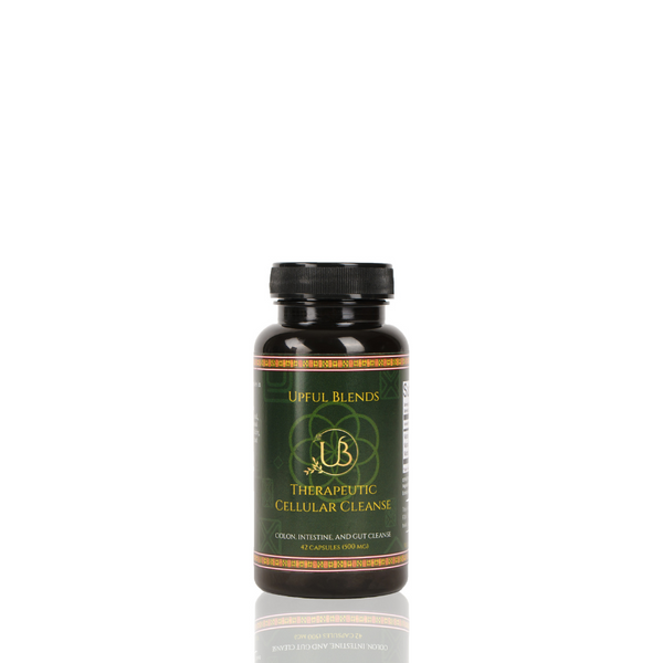 Upful Blends Therapeutic Cellular Cleanse Capsules - Colon + Intestine Cleanse Capsules Gray 2 week