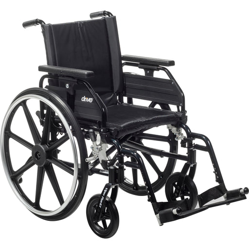 RIO Medical Supplies Viper Plus GT Wheelchair with Universal Armrests, Swing-Away Footrests, 18" Seat
