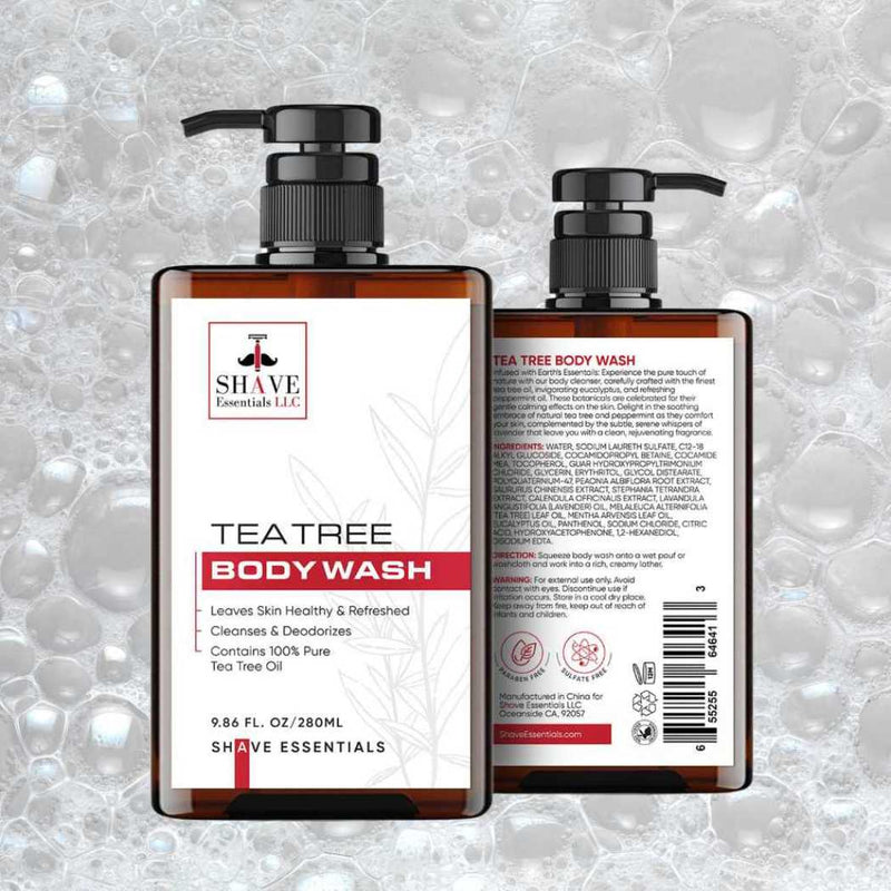 Shave Essentials Tea Tree Body Wash Body Wash