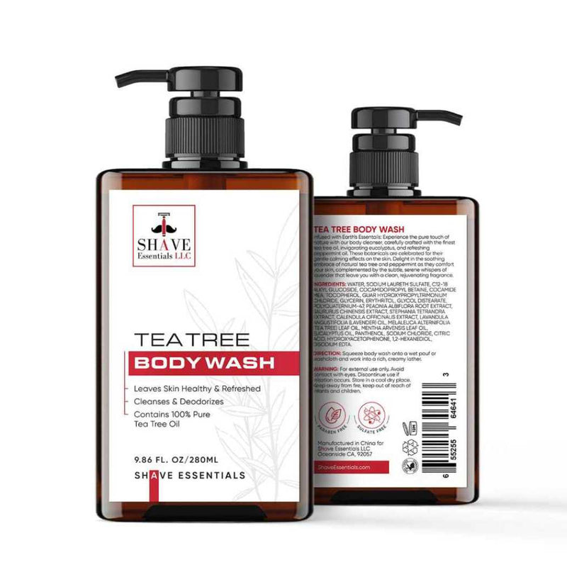 Shave Essentials Tea Tree Body Wash Body Wash