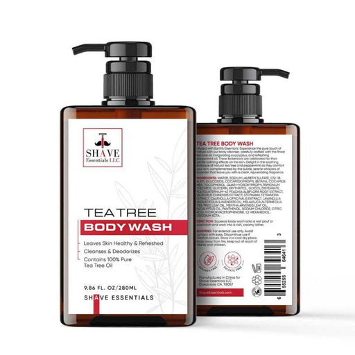 Shave Essentials Tea Tree Body Wash Body Wash White Smoke