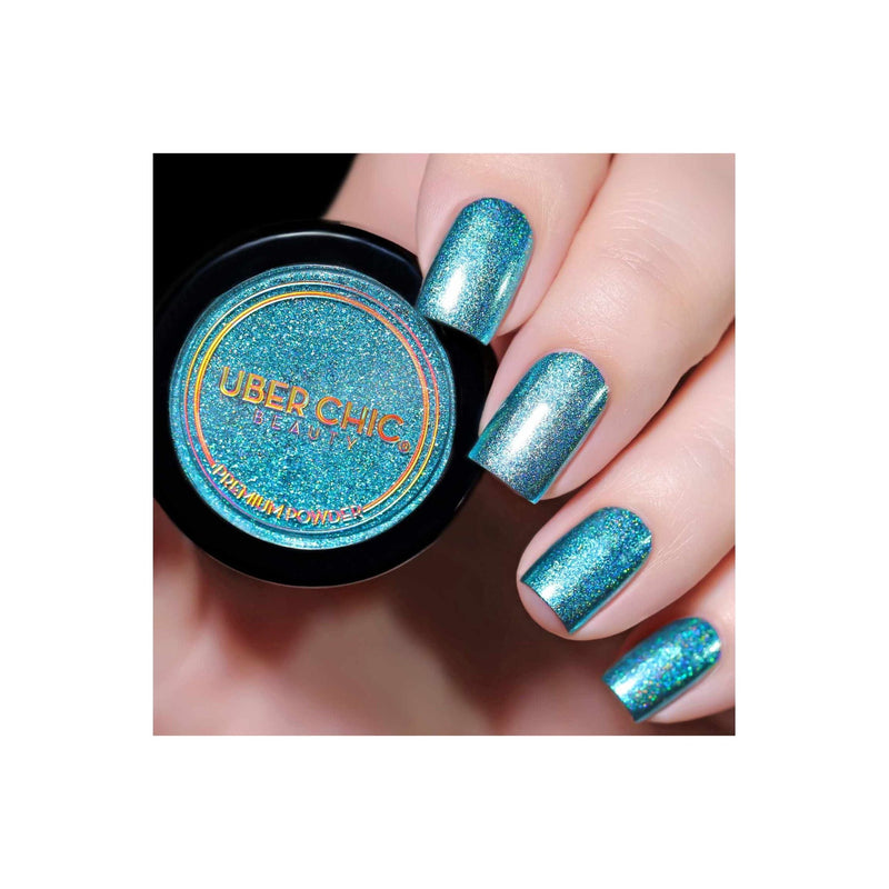 UberChic Beauty Holographic Teal Powder