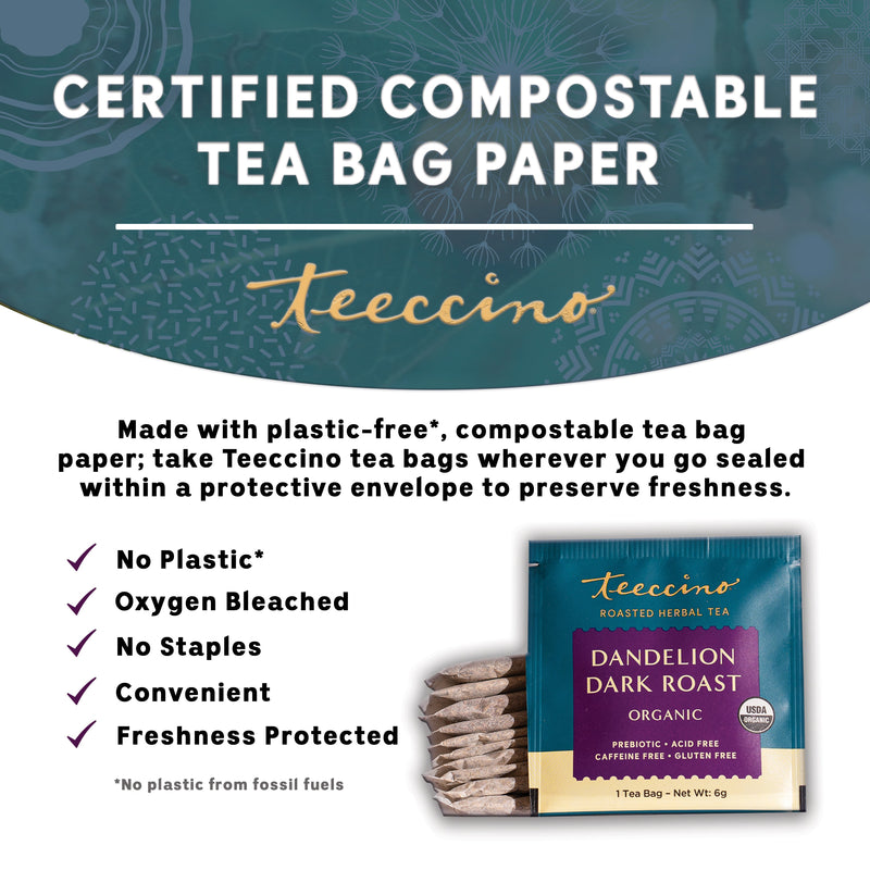 Teeccino Dandelion Dark Roast Roasted Herbal Tea Herbal Tea