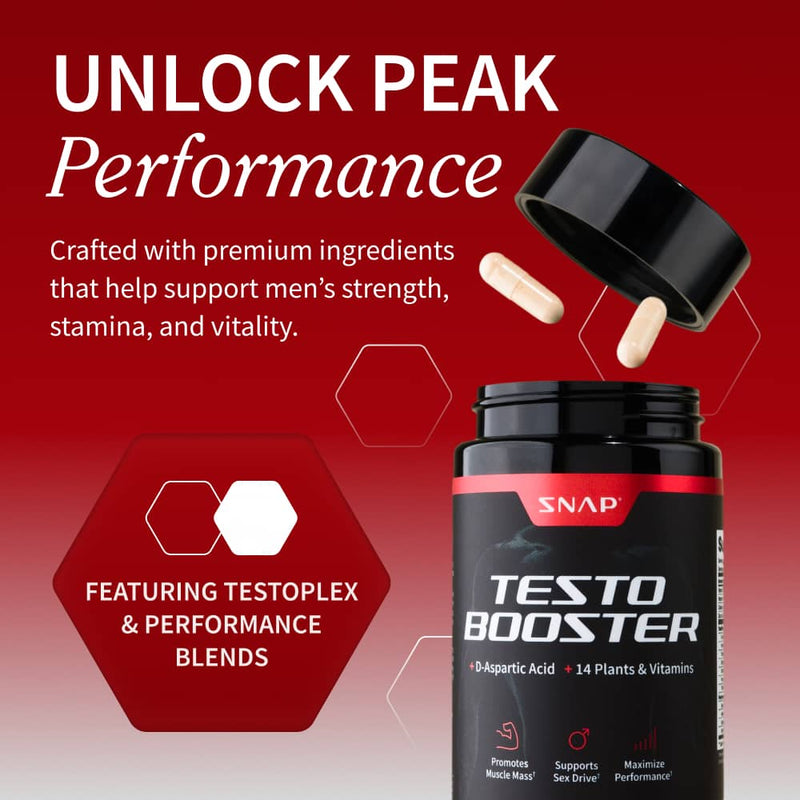 Snap Supplements Ultimate Testo + Nitric Oxide Bundle - Buy 3, Get 2