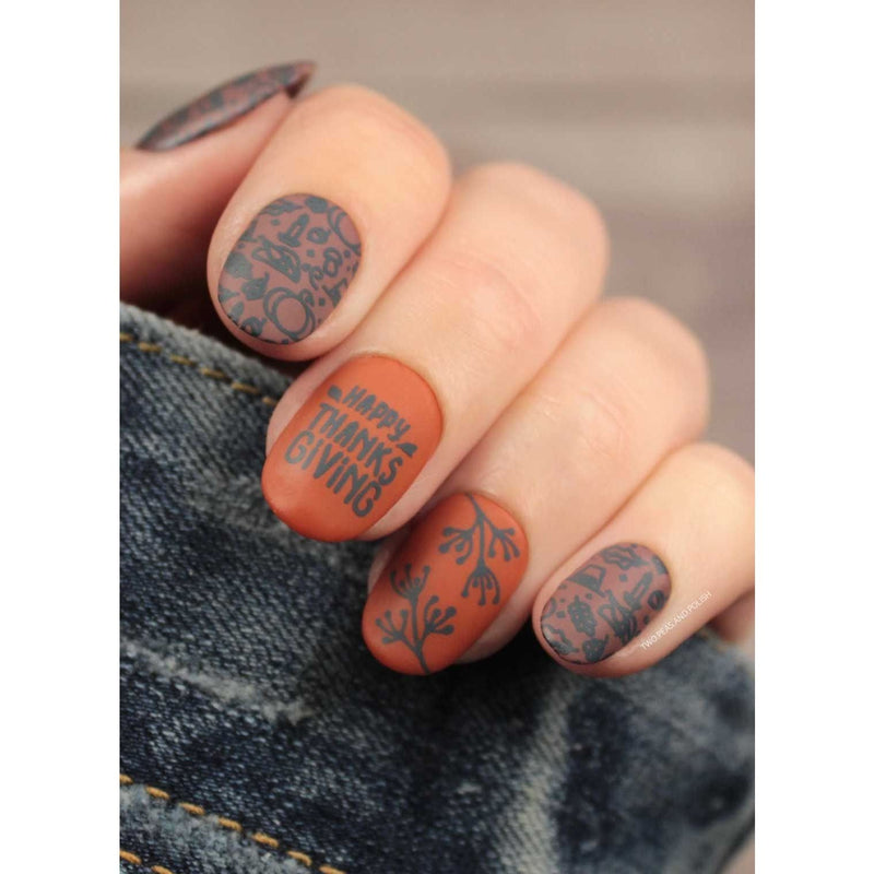 UberChic Beauty Give Thanks-02 Stamping Plate
