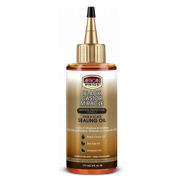 Mill's Beauty Supply African Pride Black Castor Miracle Hair & Scalp Healing Oil Hair and Scalp Oil