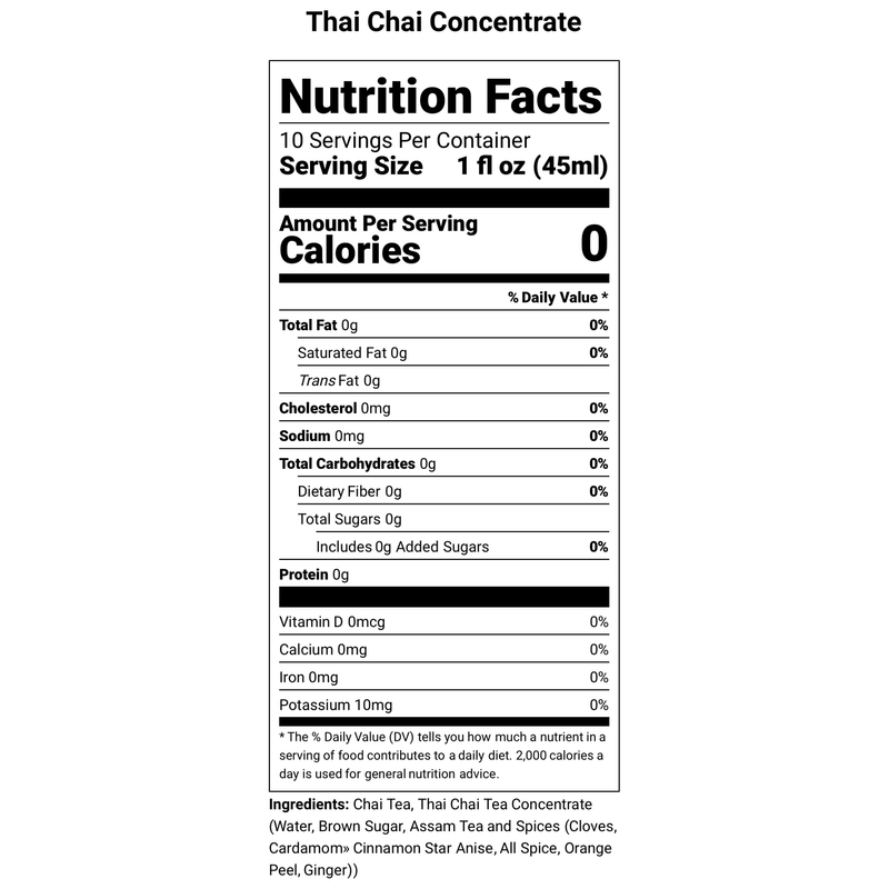 Rising For People Coffee Co. Thai Chai Tea Concentrate Coffee