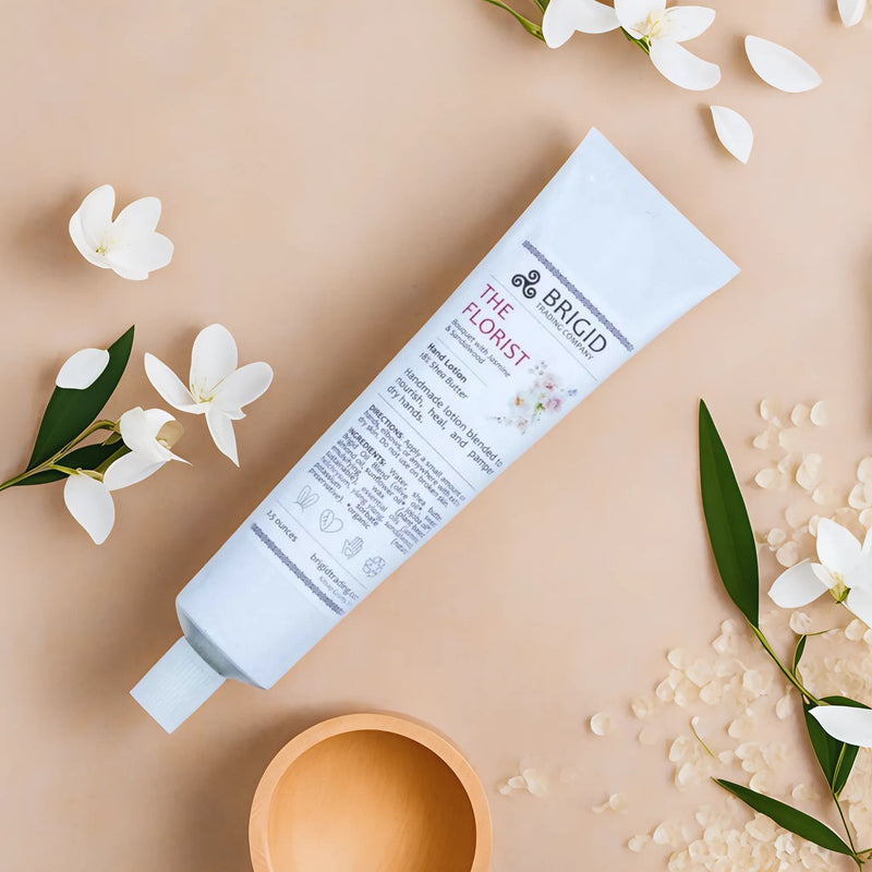Brigid Trading Company The Florist Natural Hand Lotion - Jasmine, Ylang Ylang, Helichrysum, and Sandalwood Hand Lotion