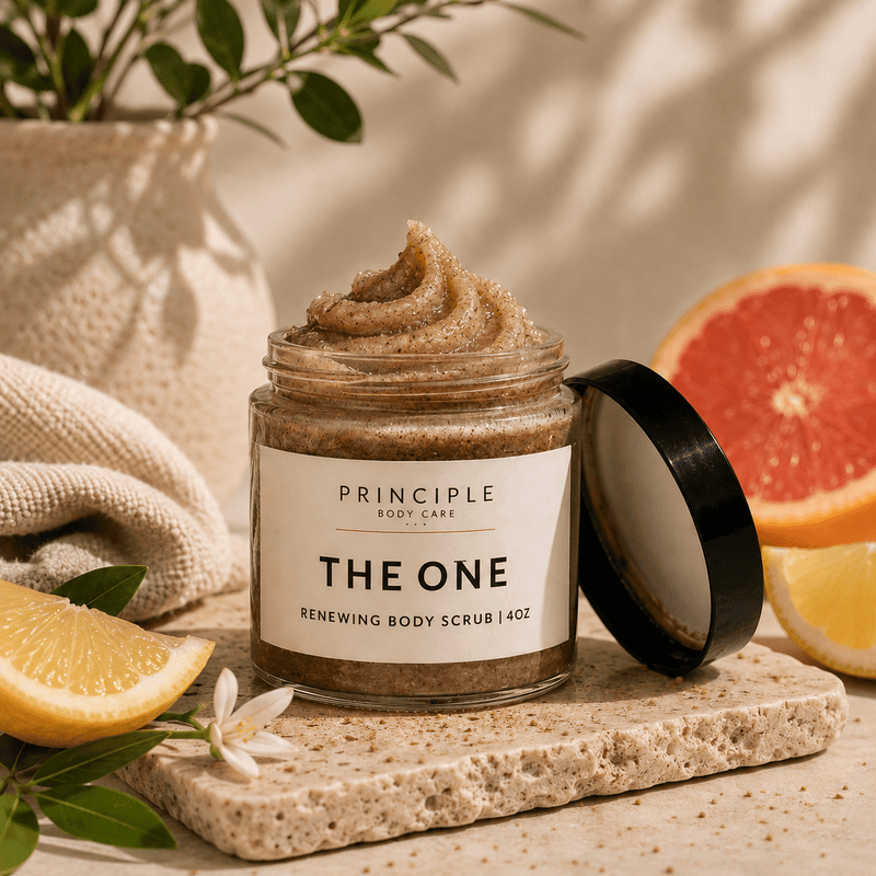 P R I N C I P L E The One Renewing Body Scrub Body Rosy Brown