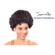 VIP Extensions The Superline Collection® AFRO WIG® S-3  Color # 1 Wigs White Smoke 2,1,1B,4