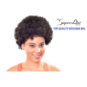 VIP Extensions The Superline Collection® AFRO WIG® S-3  Color # 1 Wigs White Smoke 2,1,1B,4
