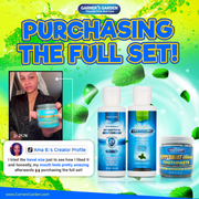 Garner's Garden Travel Sized Oral Care Trio | Trio | H2O2 | Fluoride Free Oral Care