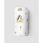 Be A Heart St. Therese of Lisieux Muslin Swaddle Baby Blanket Swaddle
