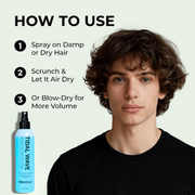 TheSalonGuy TheSalonGuy Tidal Wave Sea Salt Spray for Hair | Adds Volume & Texture Beach Waves for Men & Women Haircare