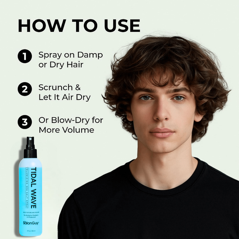 TheSalonGuy TheSalonGuy Tidal Wave Sea Salt Spray for Hair | Adds Volume & Texture Beach Waves for Men & Women Haircare