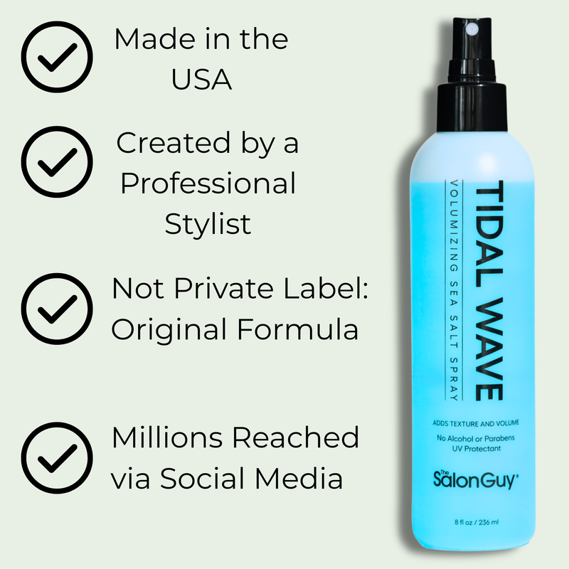 TheSalonGuy TheSalonGuy Tidal Wave Sea Salt Spray for Hair | Adds Volume & Texture Beach Waves for Men & Women Haircare