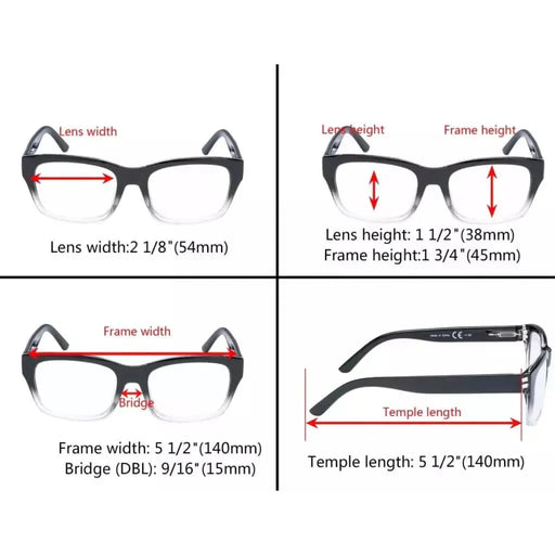 eyekeeper.com Thick Frame Reading Glasses R045 Eyeglasses