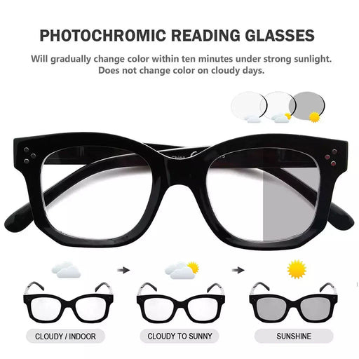 eyekeeper.com Thicker Frame Transition Photochromic Reading Glasses BS2002 Eyeglasses