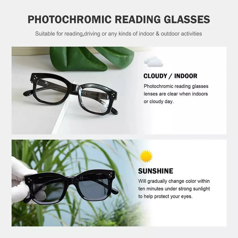 eyekeeper.com Thicker Frame Transition Photochromic Reading Glasses BS2002 Eyeglasses