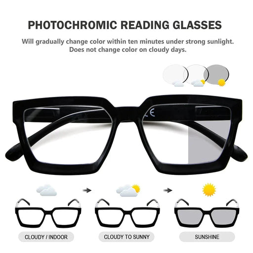 eyekeeper.com Thicker Frame Transition Photochromic Reading Glasses BS2003 Eyeglasses