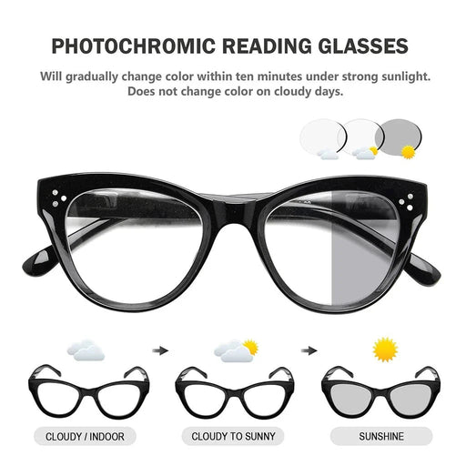 eyekeeper.com Thicker Frame Transition Photochromic Reading Glasses BS9108 Eyeglasses