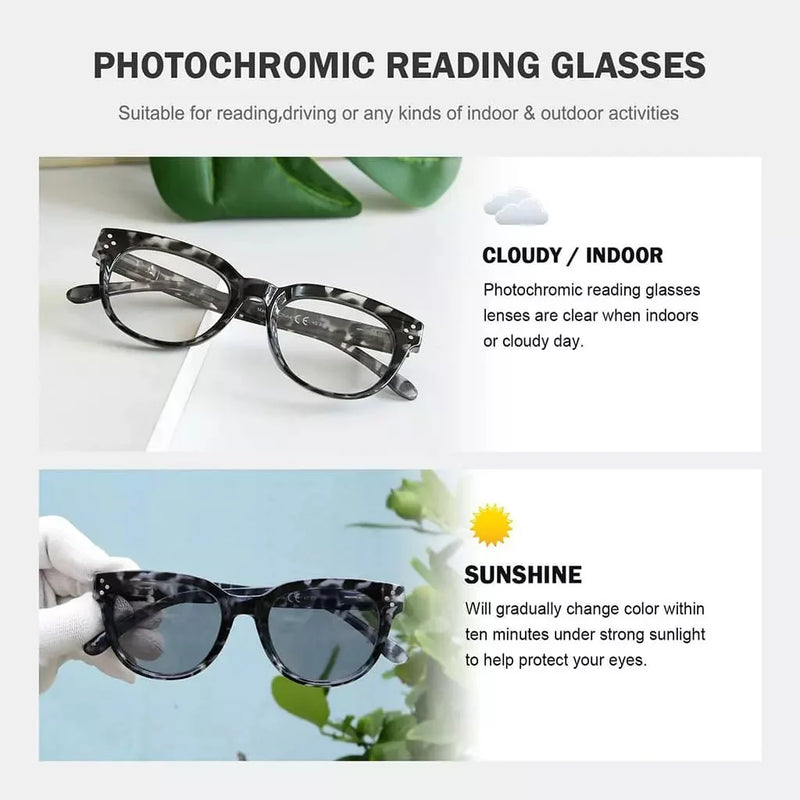 eyekeeper.com Thicker Frame Transition Photochromic Reading Glasses BS9110 Eyeglasses
