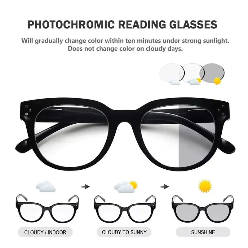 eyekeeper.com Thicker Frame Transition Photochromic Reading Glasses BS9110 Eyeglasses