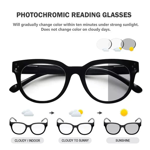 eyekeeper.com Thicker Frame Transition Photochromic Reading Glasses BS9110 Eyeglasses