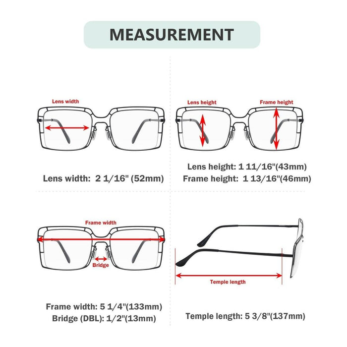 Eyekeeper.Com - Thin Metal Hollow Frame Reading Glasses R2301