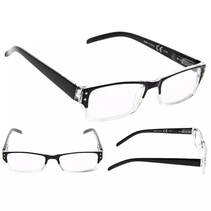 eyekeeper.com Thin Rectangle Glasses Classic 4 Pack for Oval face R012 Eyeglasses