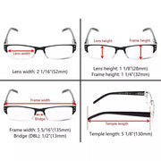 eyekeeper.com Thin Rectangle Glasses Classic 4 Pack for Oval face R012 Eyeglasses