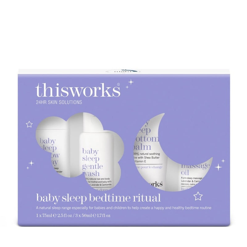 Nava Beauty This Works Baby Sleep Bedtime Ritual 4-Piece Gift Set Dark Gray