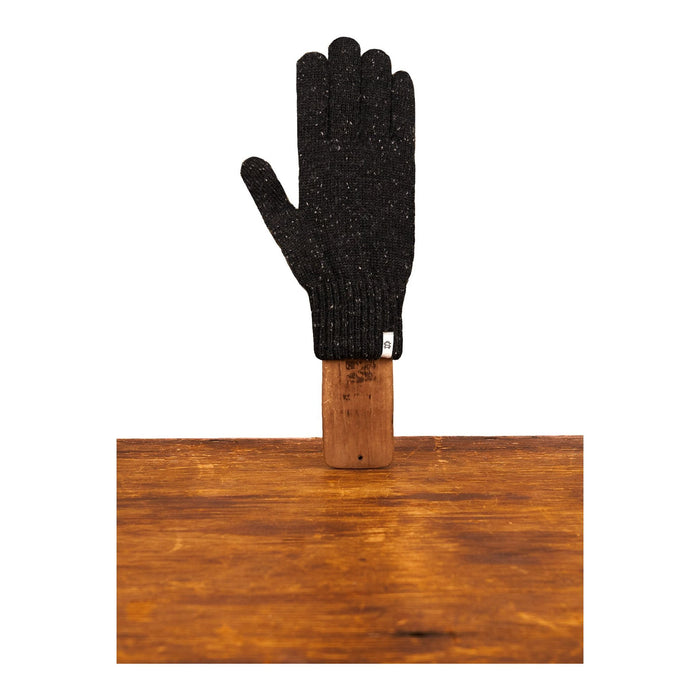 Black Tweed Ragg Wool Full Glove