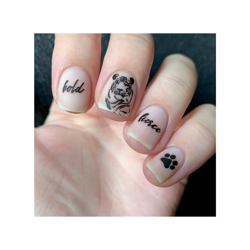 UberChic Beauty Wild & Fierce: Big Cats Stamping Plate