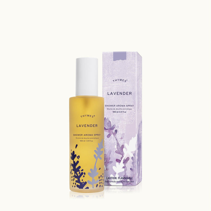 Thymes Lavender Shower Aroma Spray 3.4 Oz