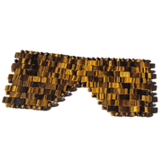 ZAQ Skin & Body Tiger Eye Gemstone Eye Mask - Handmade