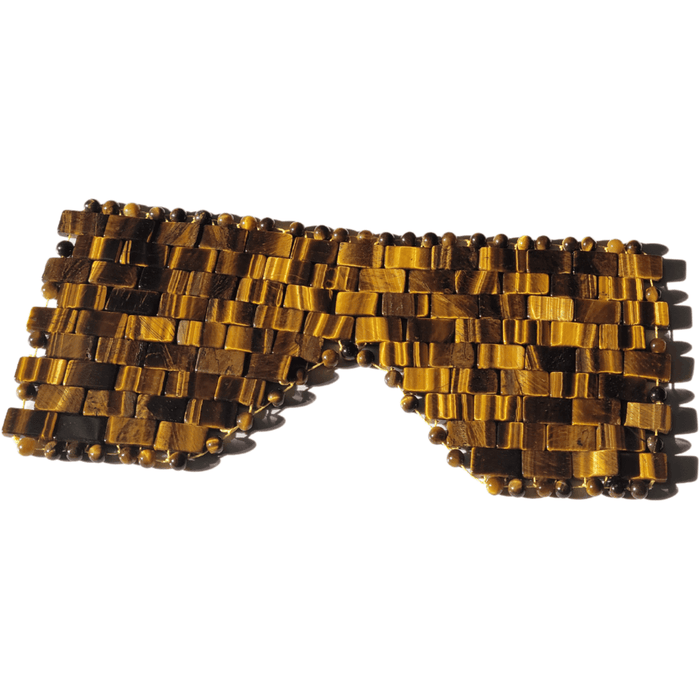 ZAQ Skin & Body - Tiger Eye Gemstone Eye Mask - Handmade