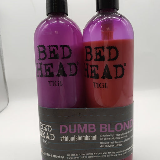 VIP Extensions TIGI Bed Head Dumb Blonde Shampoo & Reconstructor Duo, 25.36 oz Each Hair Care Kit Light Gray